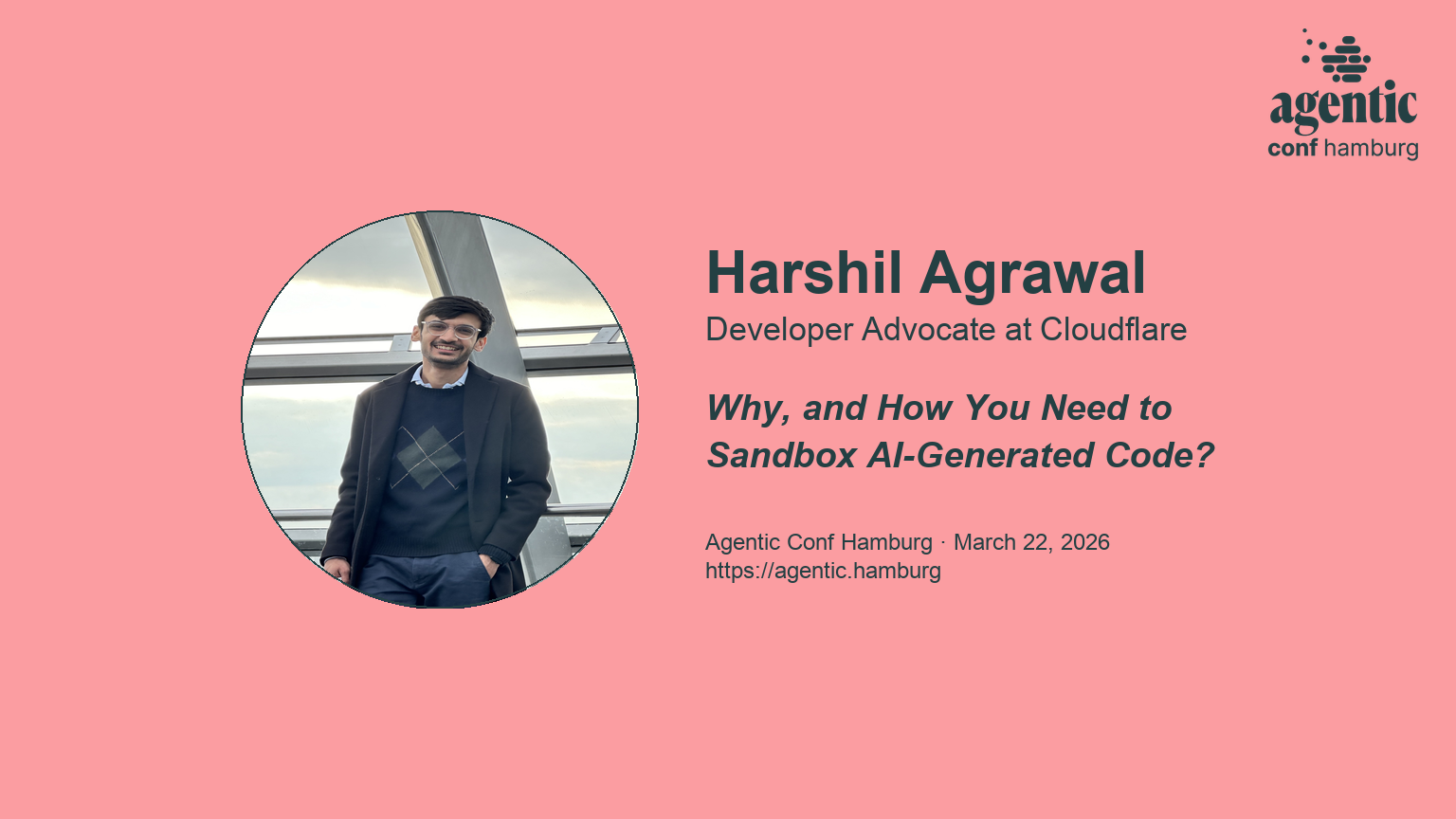 Speaker Spotlight: Harshil Agrawal – Why, and How You Need to Sandbox AI-Generated Code?