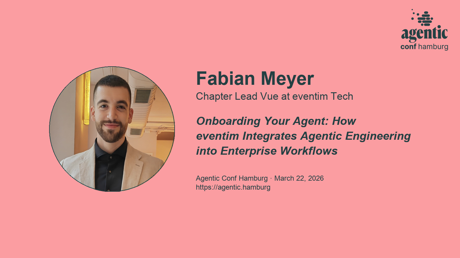 Speaker Spotlight: Fabian Meyer – Onboarding Your Agent: How eventim Integrates Agentic Engineering into Enterprise Workflows