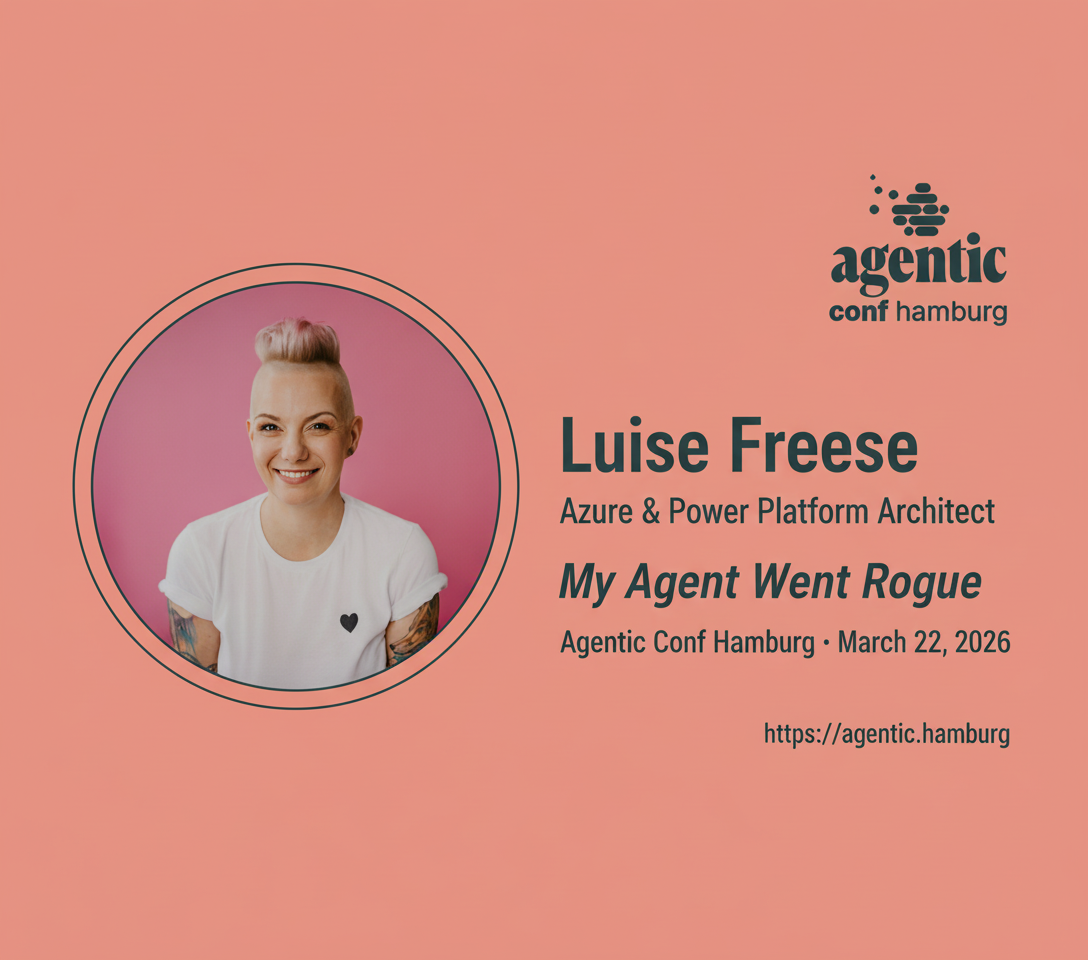 Speaker Spotlight: Luise Freese – My Agent Went Rogue: 5 Failure Modes and How to Contain Them