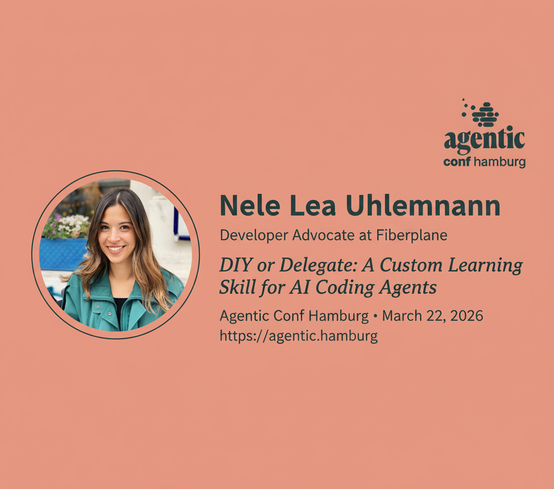 Speaker Spotlight: Nele Lea Uhlemann – DIY or Delegate: A Custom Learning Skill for AI Coding Agents