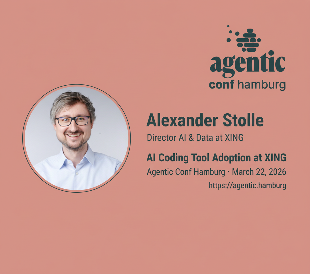 Speaker Spotlight: Alexander Stolle – AI Coding Tool Adoption at XING: From Exploration to Commitment