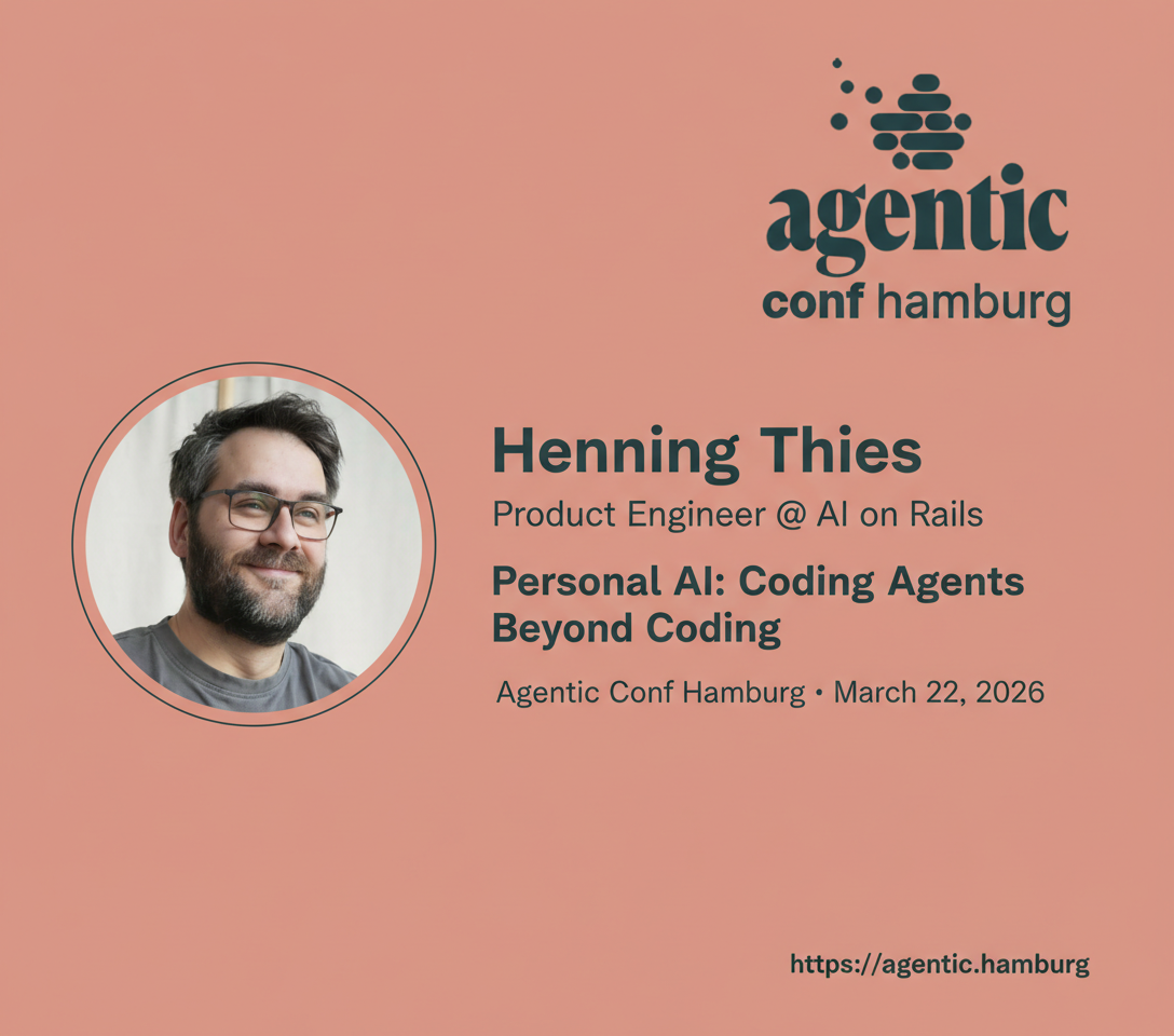 Speaker Spotlight: Henning Thies – Personal AI: Coding Agents Beyond Coding